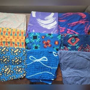 9 Pairs Lularoe Tall and Curvy Leggings